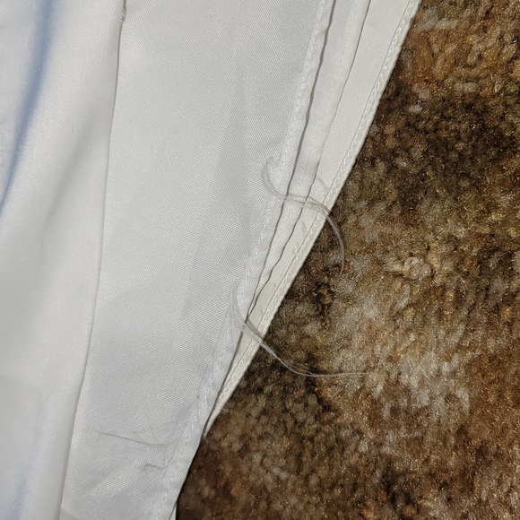 David's Bridal Trumpet Strapless Satin Ivory Wedding Dress Size 8 - Picture 11 of 14